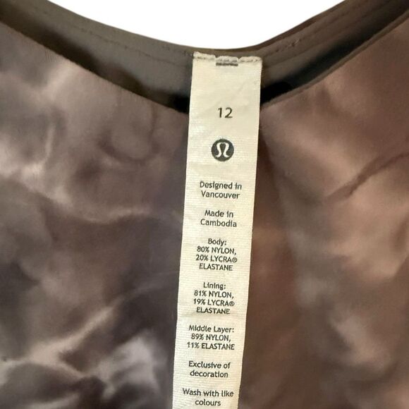 Lululemon Splotched Tye Dye Sports Bra Longline Tank Top - Picture 3 of 4